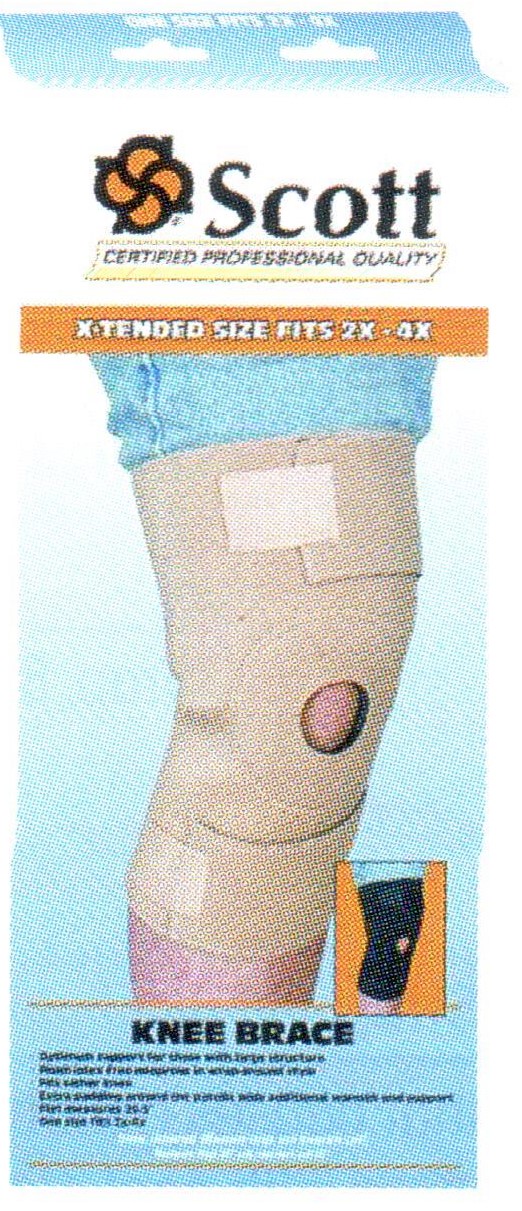 Extended Plus Size Knee Support 2x-4x