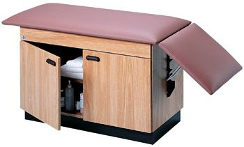 Space-Saver Treatment Table with Cabinet